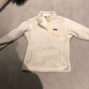 White Patagonia fleece